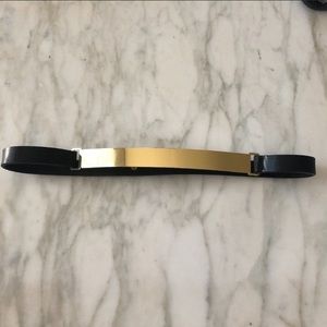 Club Monaco Gold & Leather Belt